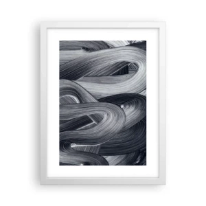 Pôster em moldura branca - A fluidez da realidade - 30x40 cm