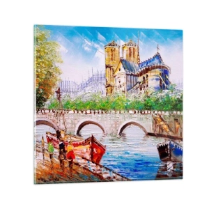 Quadro em vidro - Nunca sai de moda - 70x70 cm