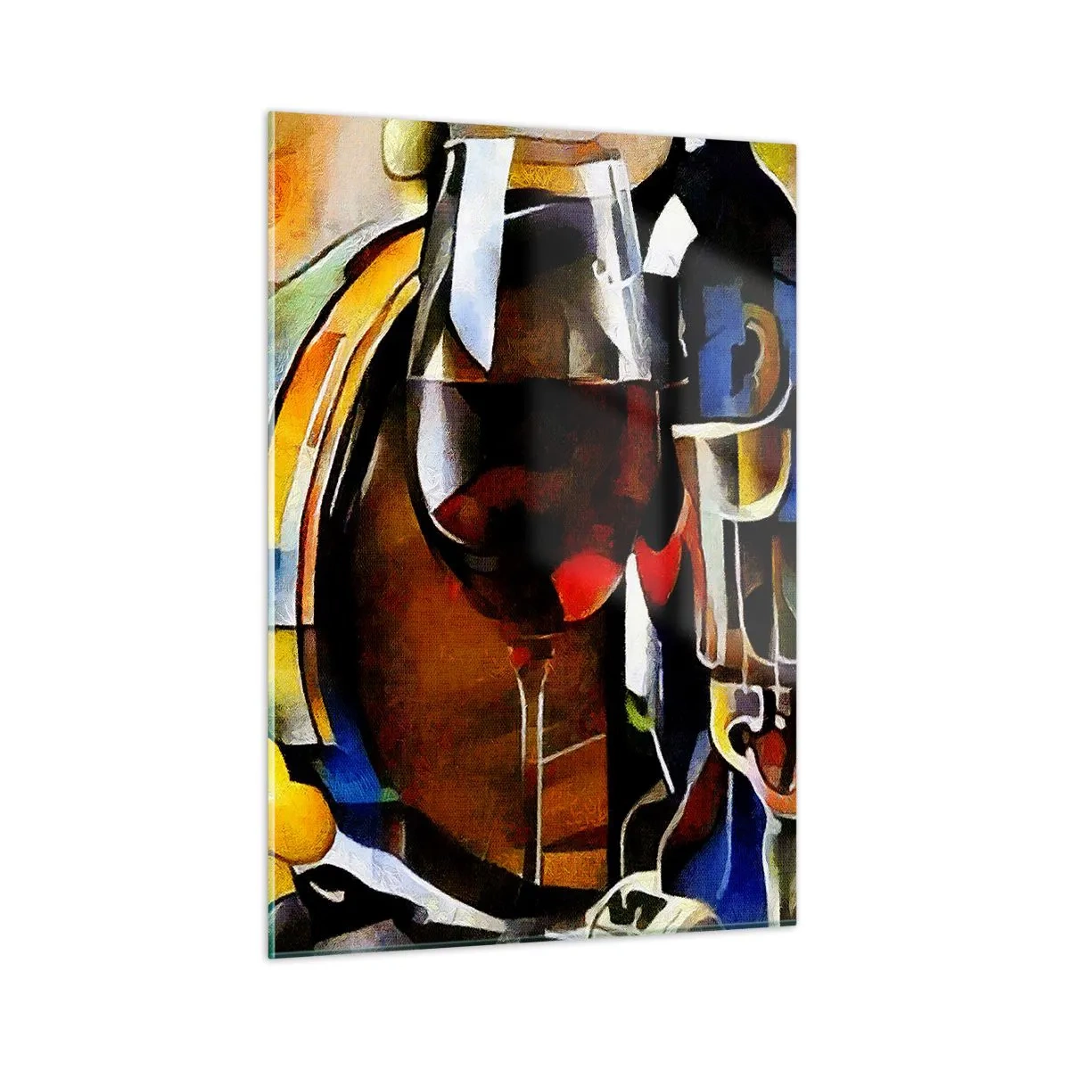 Quadro em vidro - E o mundo ganha cor - 50x70 cm