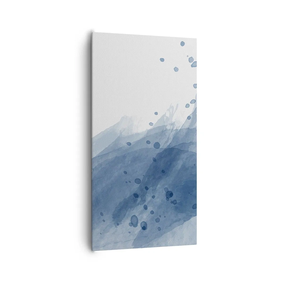 Quadro em tela - Tule azul - 65x120 cm