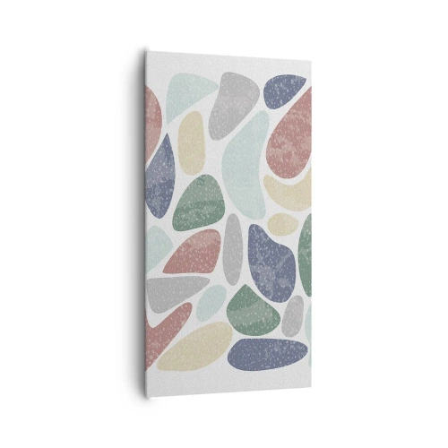 Quadro em tela - Um mosaico de cores em pó - 65x120 cm