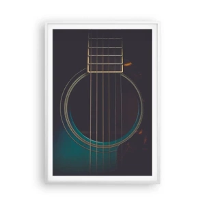 Pôster em moldura branca - Um momento antes de soar - 70x100 cm