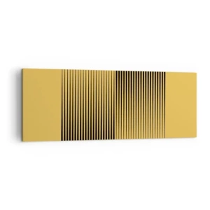 Quadro em tela - Quadratura de opostos - 140x50 cm