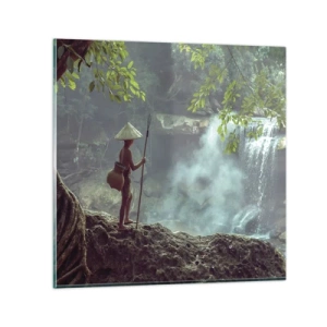 Quadro em vidro - Amigo da natureza - 30x30 cm