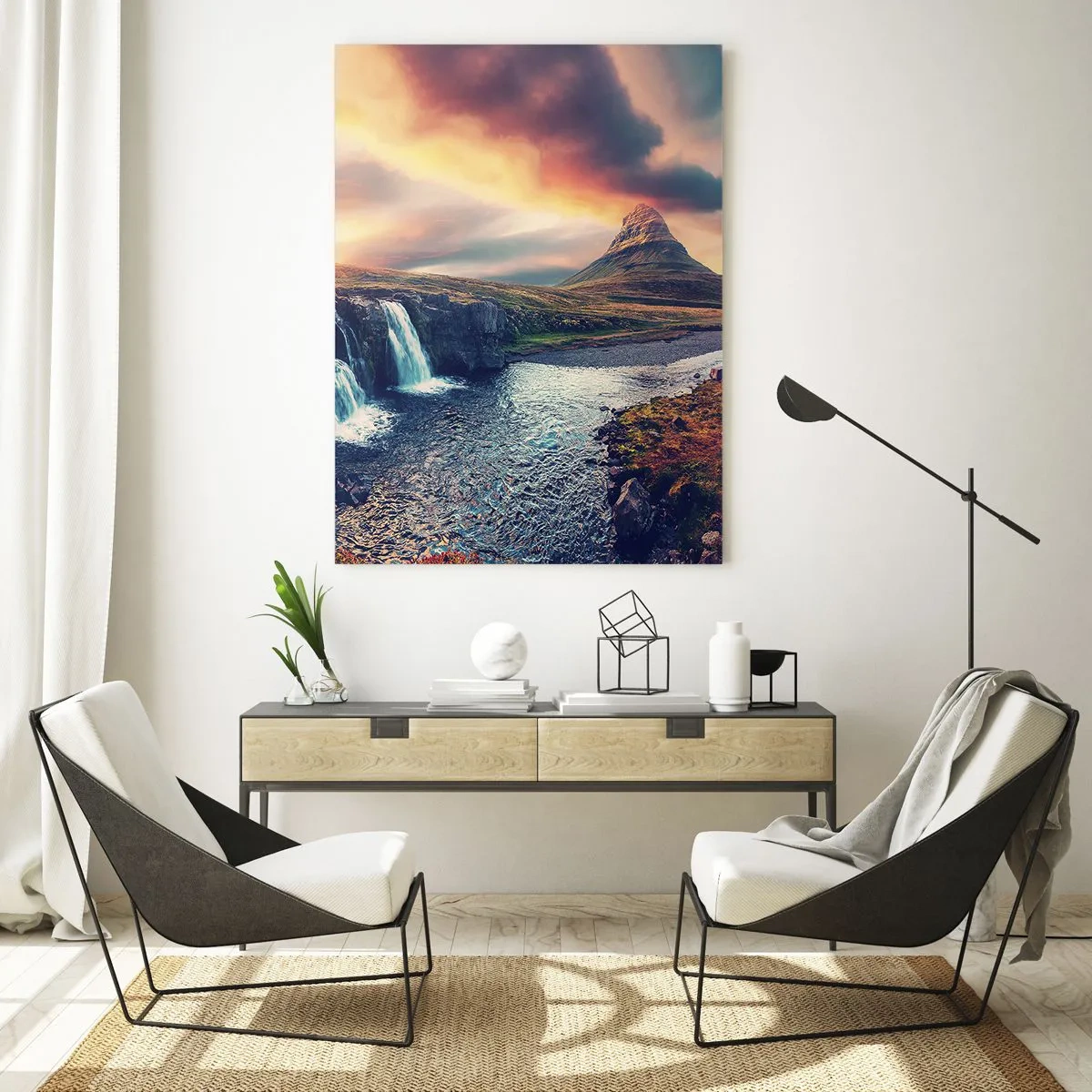 Quadro em vidro - Na majestade da natureza - 70x100 cm