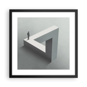 Pôster com moldura preta - Mas é possível - 40x40 cm