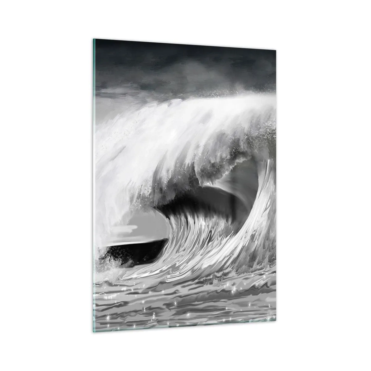 Quadro em vidro - A ira do oceano - 50x70 cm