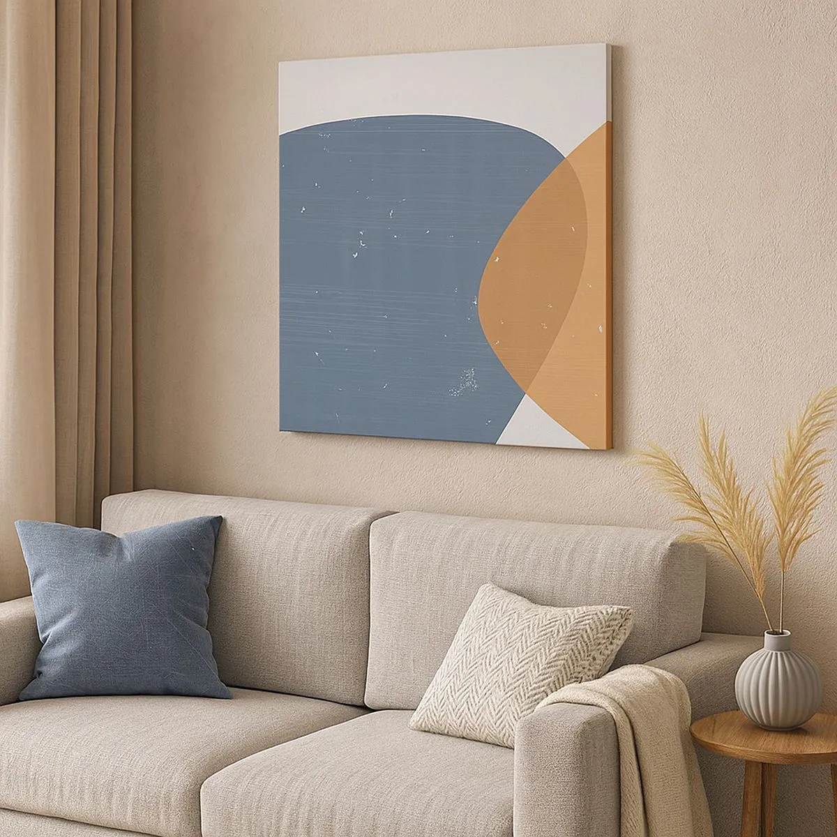 Quadro em tela - Ovais e influências - 30x30 cm