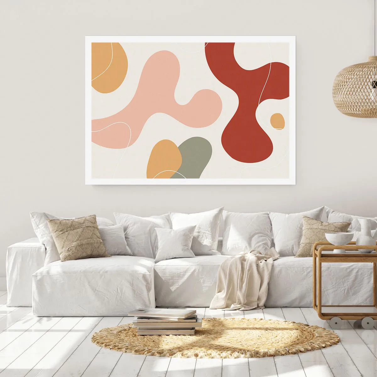 Pôster - Ziguezagues ornamentais - 40x30 cm