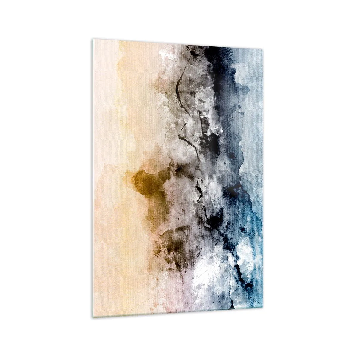 Quadro em vidro - Imersos no tumulto do nevoeiro - 70x100 cm