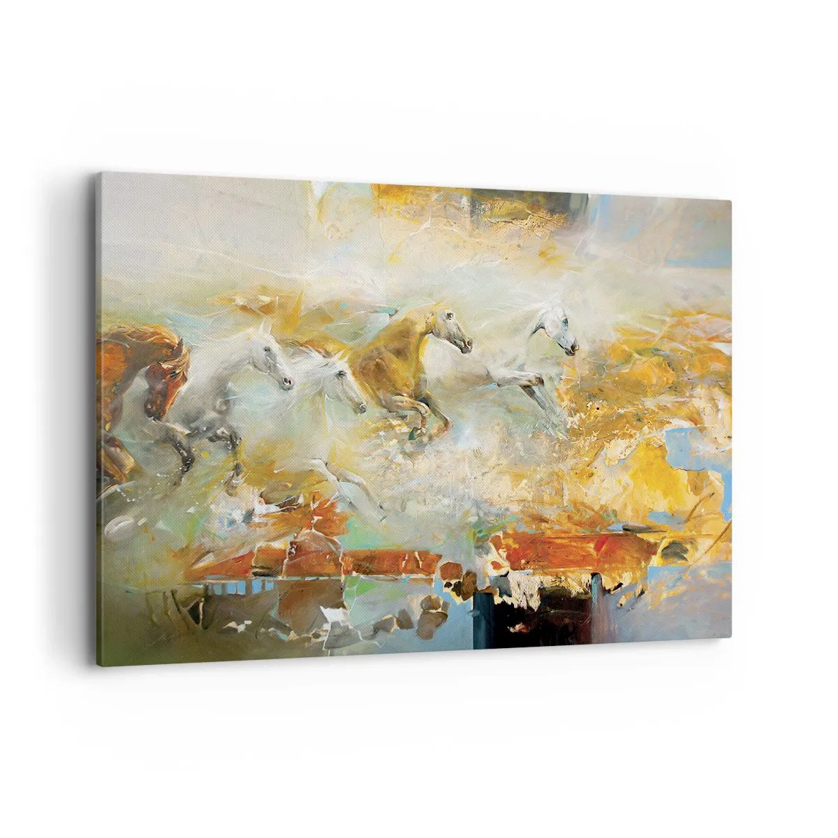Quadro em tela - A galope através da luz - 100x70 cm