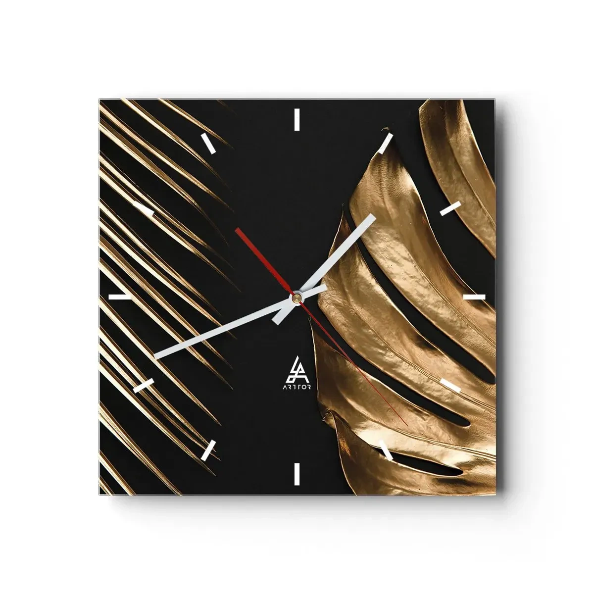 Relógio de parede - Relógio em vidro - Diferentes e igualmente caros - 30x30 cm