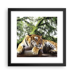 Pôster com moldura preta - Com os melhores cumprimentos - 30x30 cm