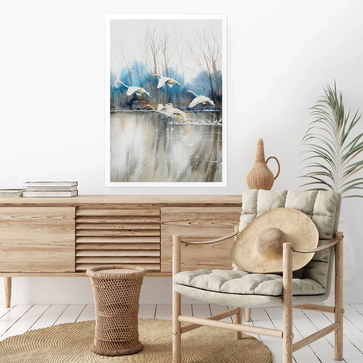 Pôster - Como no conto de fadas sobre cisnes selvagens - 30x40 cm