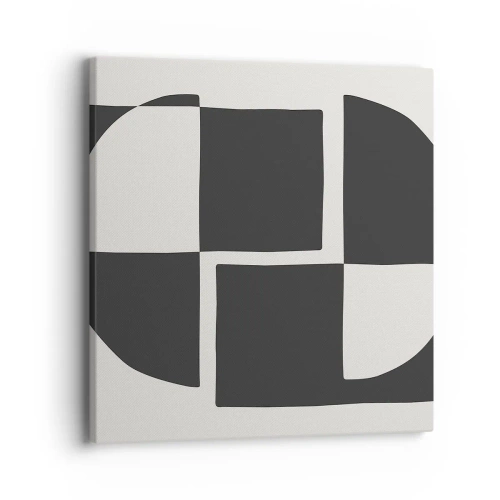 Quadro em tela - Antítese – síntese - 40x40 cm