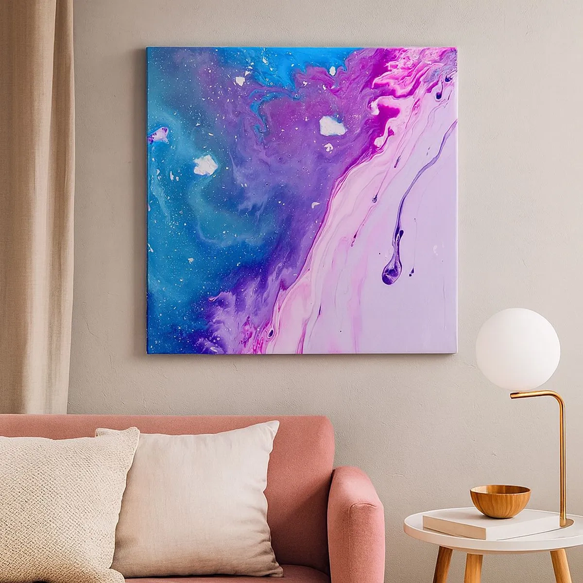 Quadro em tela - Yin e yang - 30x30 cm