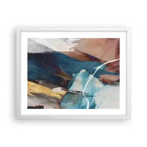 Pôster em moldura branca - Com elegância e energia - 50x40 cm