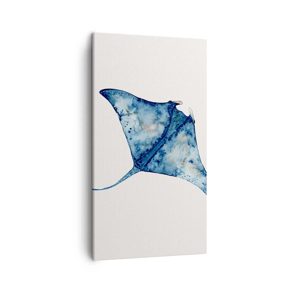 Quadro em tela - A vida em azul - 45x80 cm