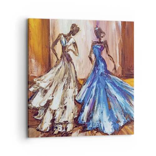 Quadro em tela - Uma bela dupla - 70x70 cm