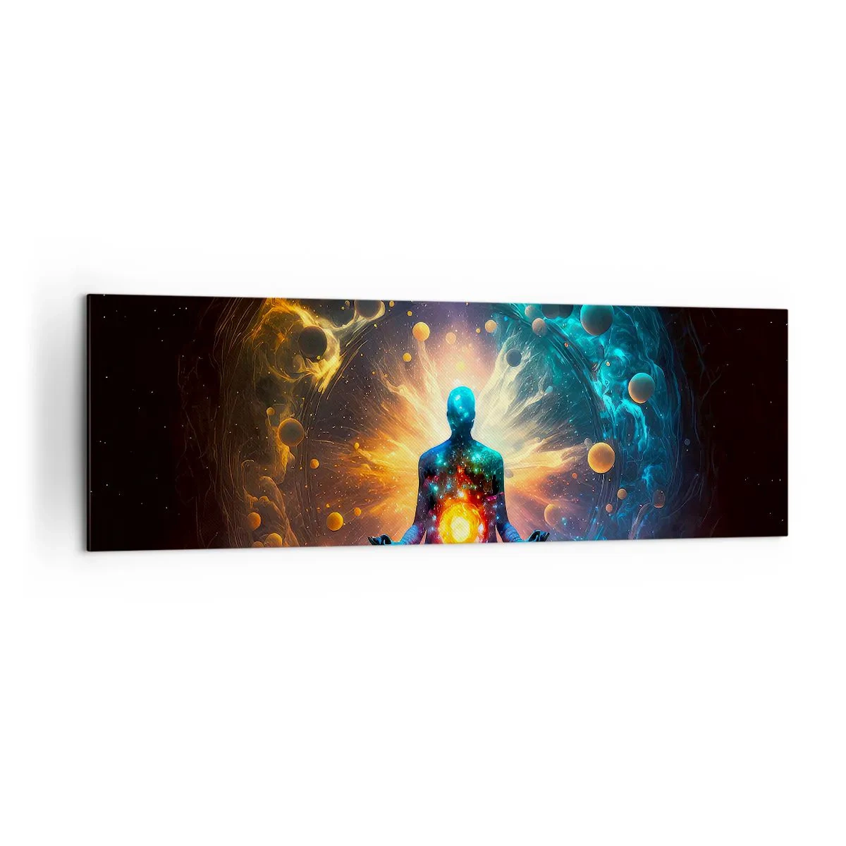 Quadro em tela - Paz cósmica - 160x50 cm