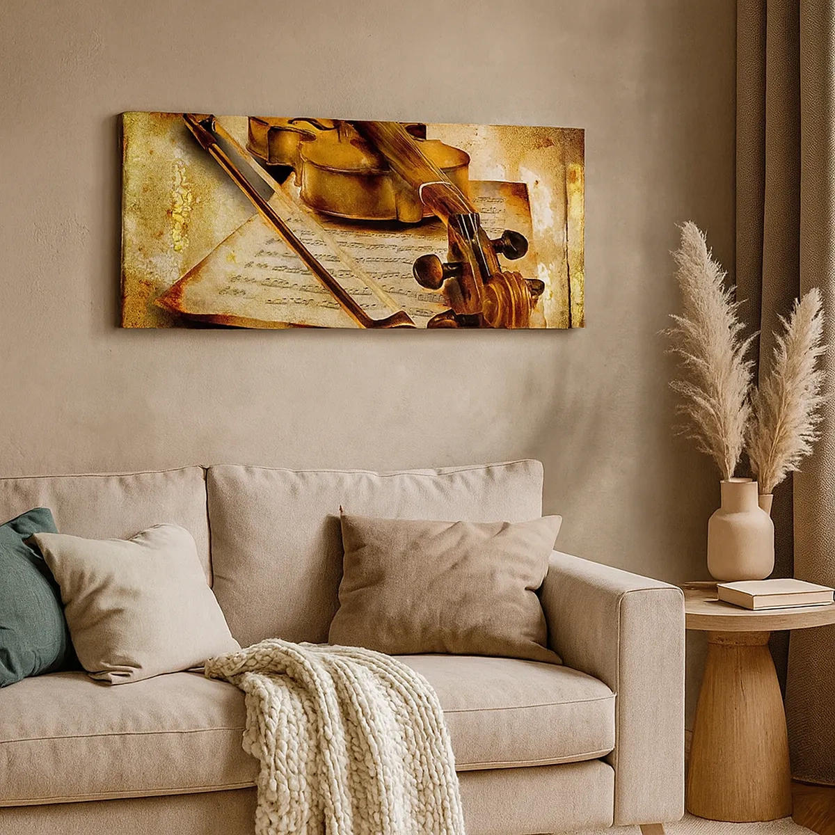 Quadro em tela - Precisa-se de virtuoso - 30x30 cm