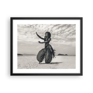 Pôster com moldura preta - Dança das Ilhas do Sul - 50x40 cm