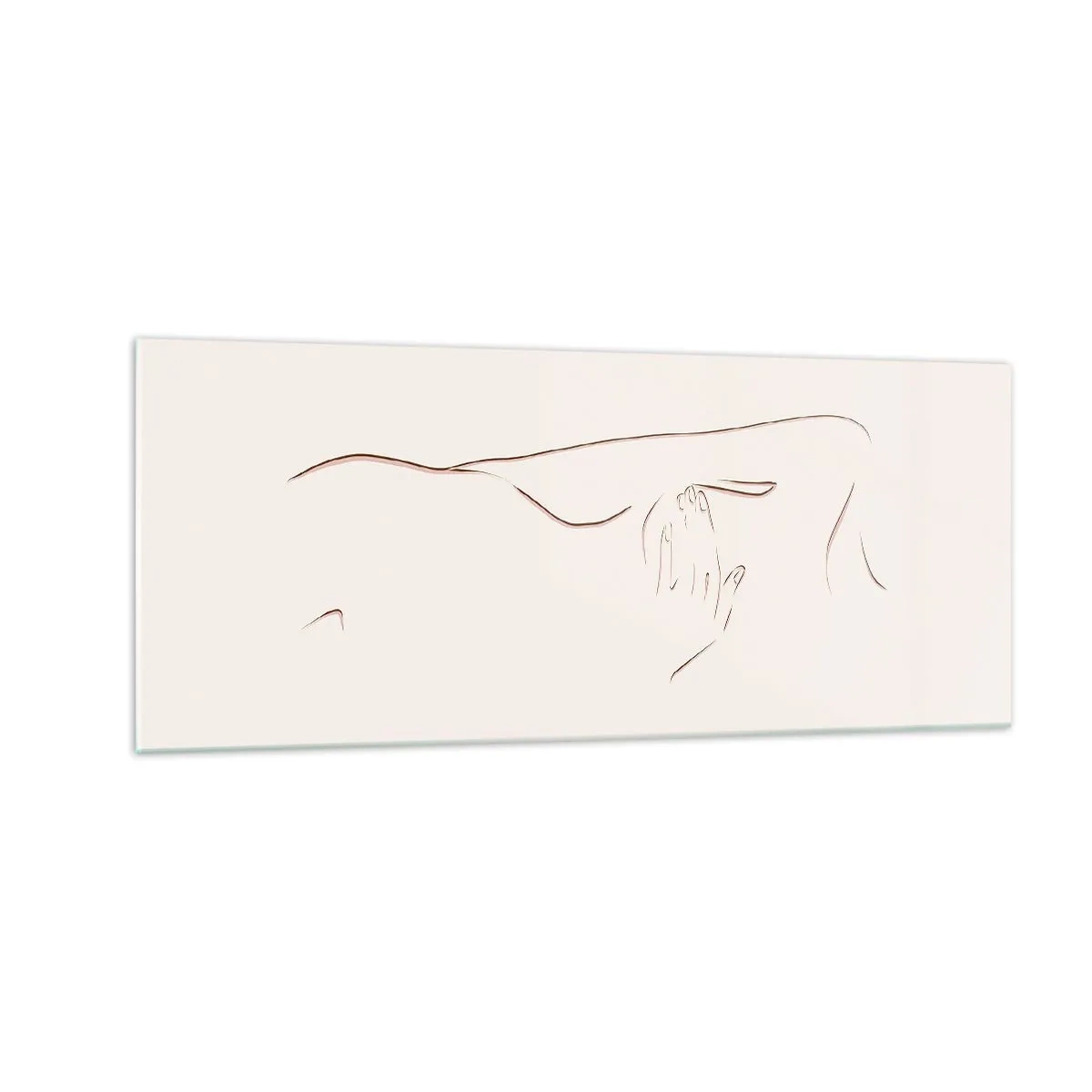 Quadro em vidro - A forma do desejo - 100x40 cm