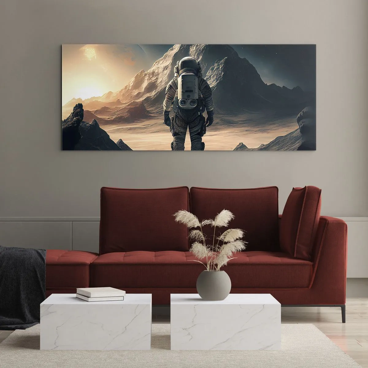 Quadro em vidro - Novo desafio - 90x30 cm