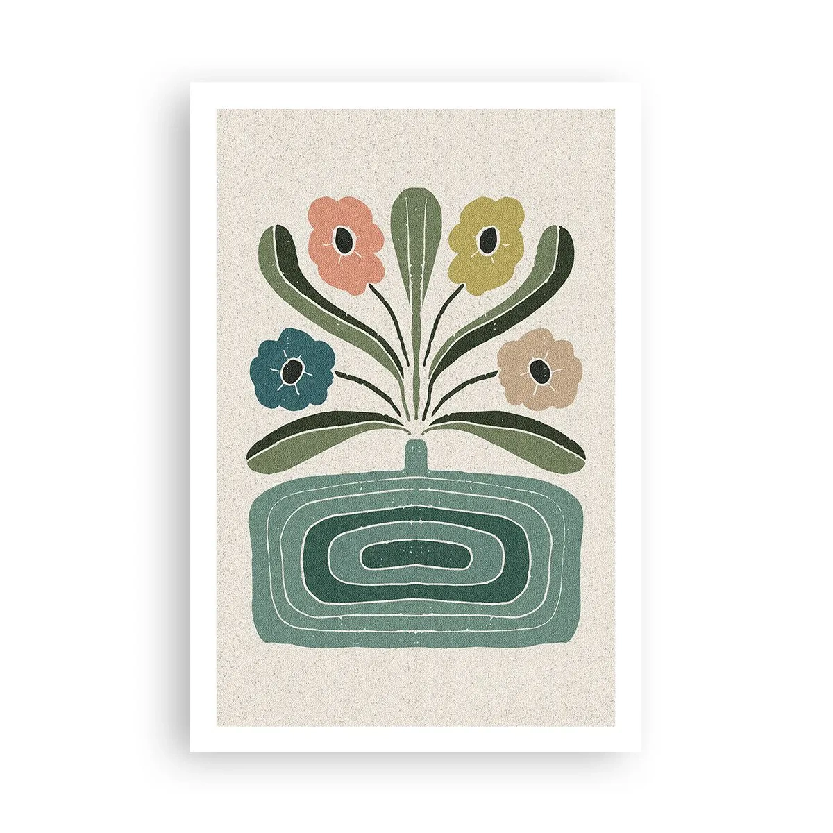 Pôster - Buquê simétrico - 61x91 cm