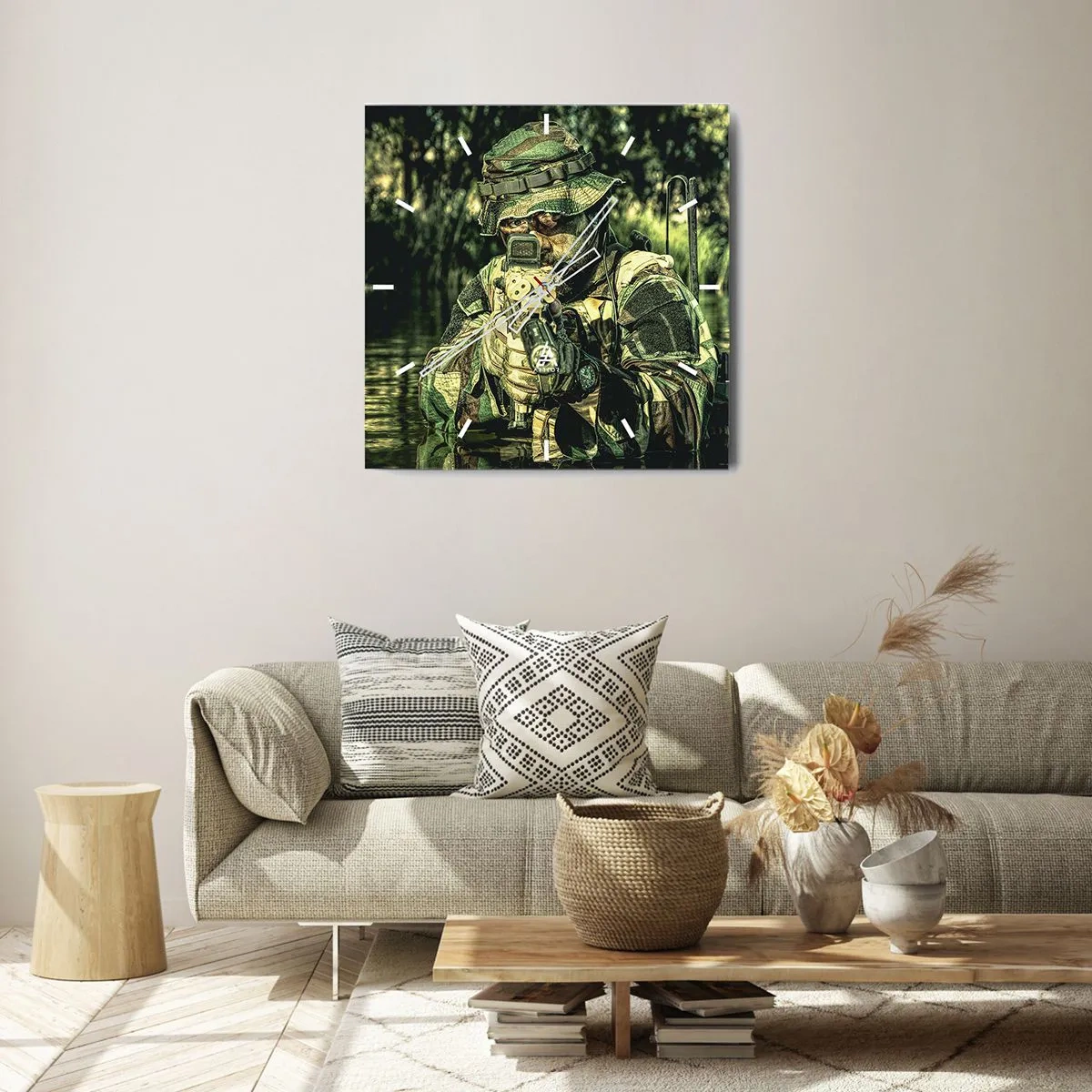 Relógio de parede - Relógio em vidro - O melhor dos melhores - 40x40 cm