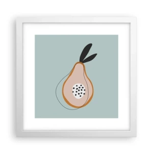 Pôster em moldura branca - Penetrar na natureza das coisas - 30x30 cm