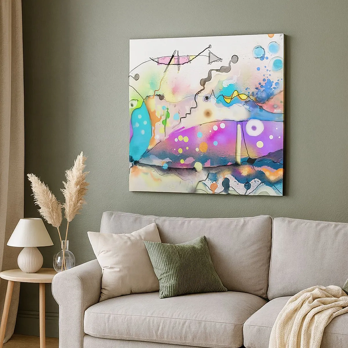 Quadro em tela - Sem palavras! - 30x30 cm