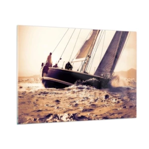 Quadro em vidro - A velejar, marujo - 100x70 cm