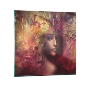 Quadro em vidro - Estou aqui! - 50x50 cm