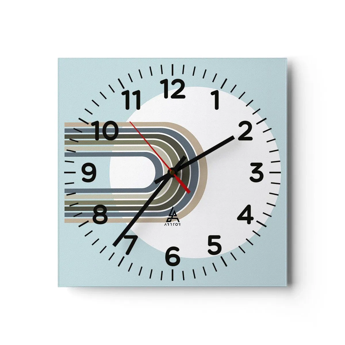 Relógio de parede - Relógio em vidro - Atração irresistível - 40x40 cm