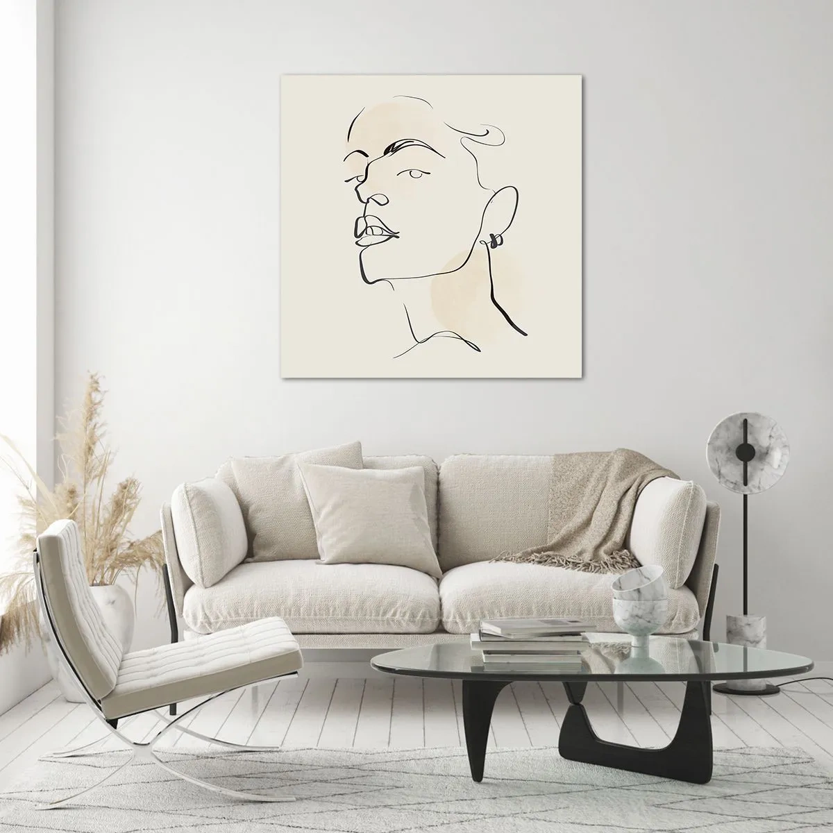 Quadro em vidro - Olhar orgulhoso - 70x70 cm