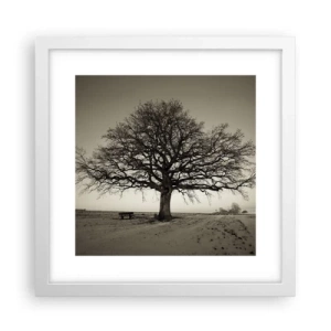 Pôster em moldura branca - Daqui para a eternidade - 30x30 cm