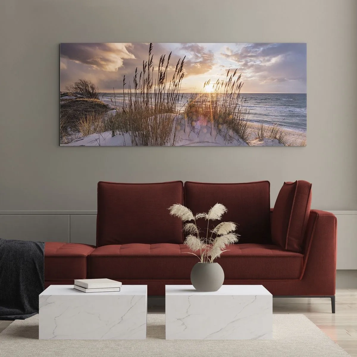 Quadro em vidro - Adeus ao sol e ao vento - 100x40 cm