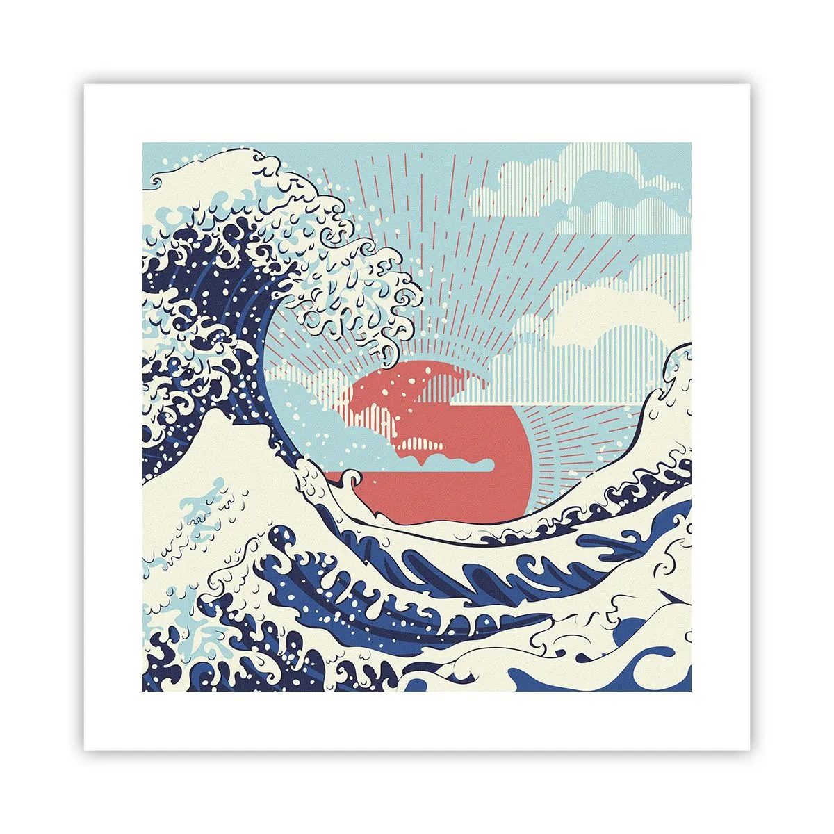 Pôster - Das inspirações japonesas - 40x40 cm