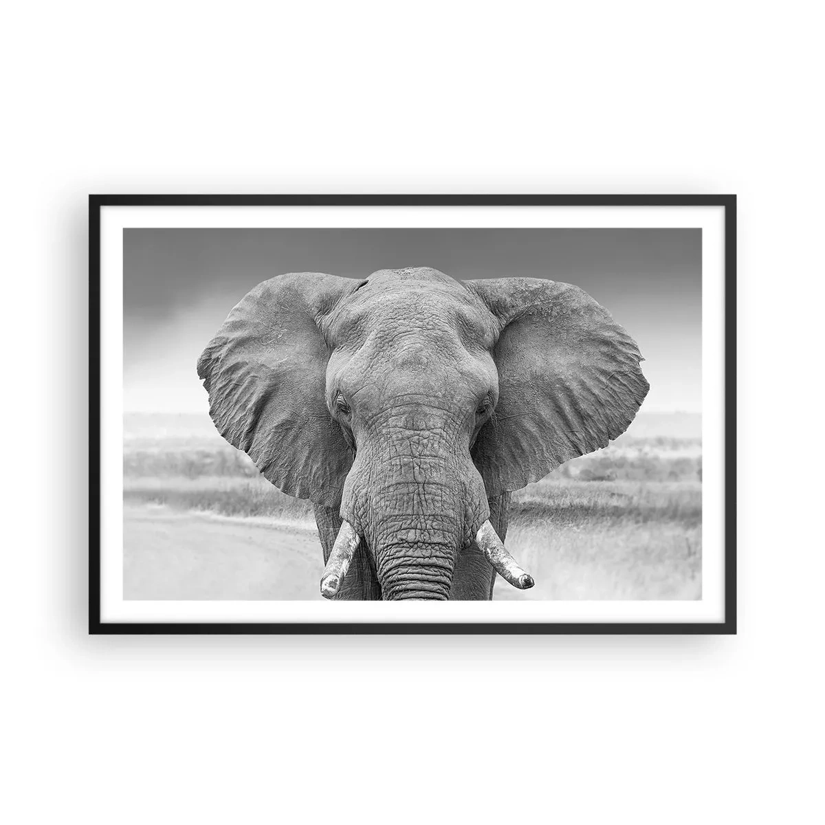 Pôster com moldura preta - Bem-vindo ao meu mundo - 91x61 cm