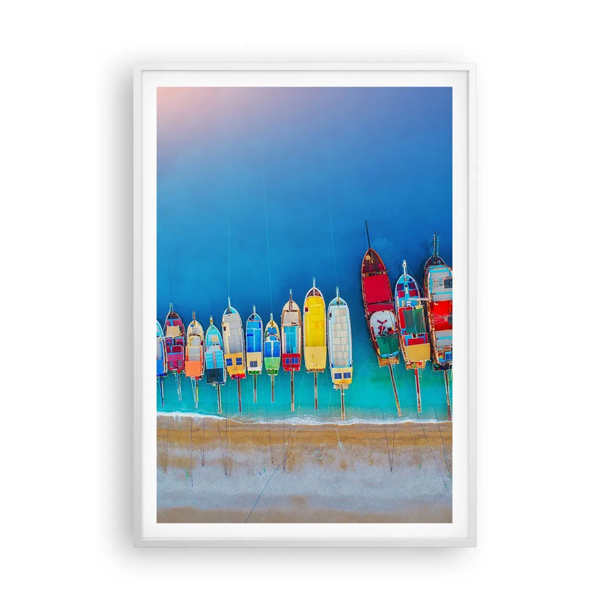 Pôster em moldura branca - Vista panorâmica - 70x100 cm