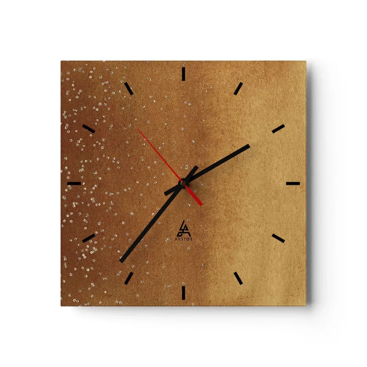 Relógio de parede - Relógio em vidro - O nascimento da luz - 30x30 cm