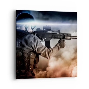 Quadro em tela - Simplesmente um herói - 40x40 cm