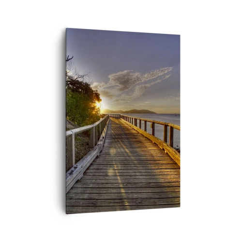 Quadro em tela - Caminhada constante em direção ao sol - 70x100 cm