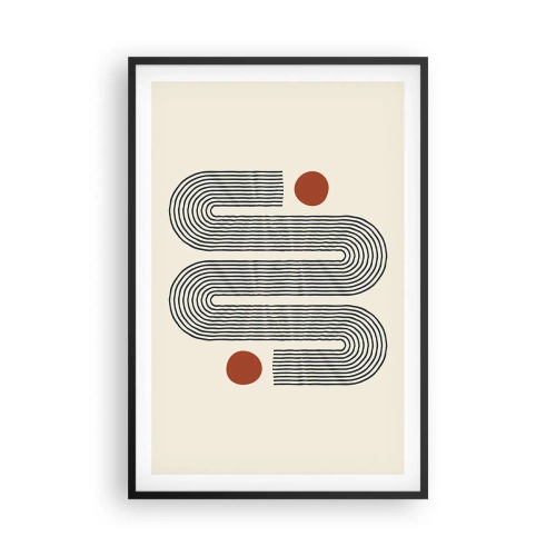 Pôster com moldura preta - Do início ao fim - 61x91 cm