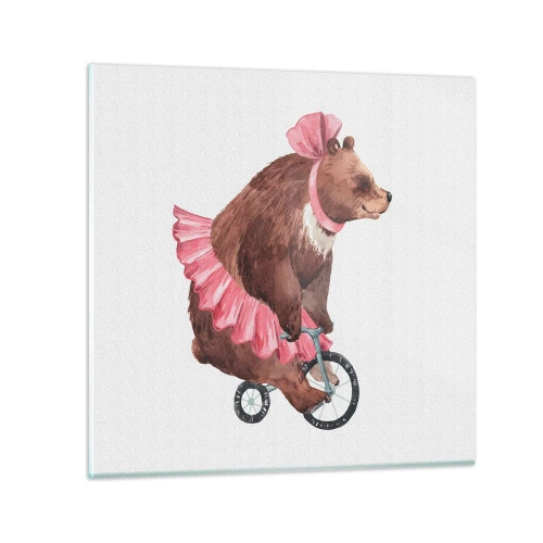 Quadro em vidro - Que circo! - 40x40 cm