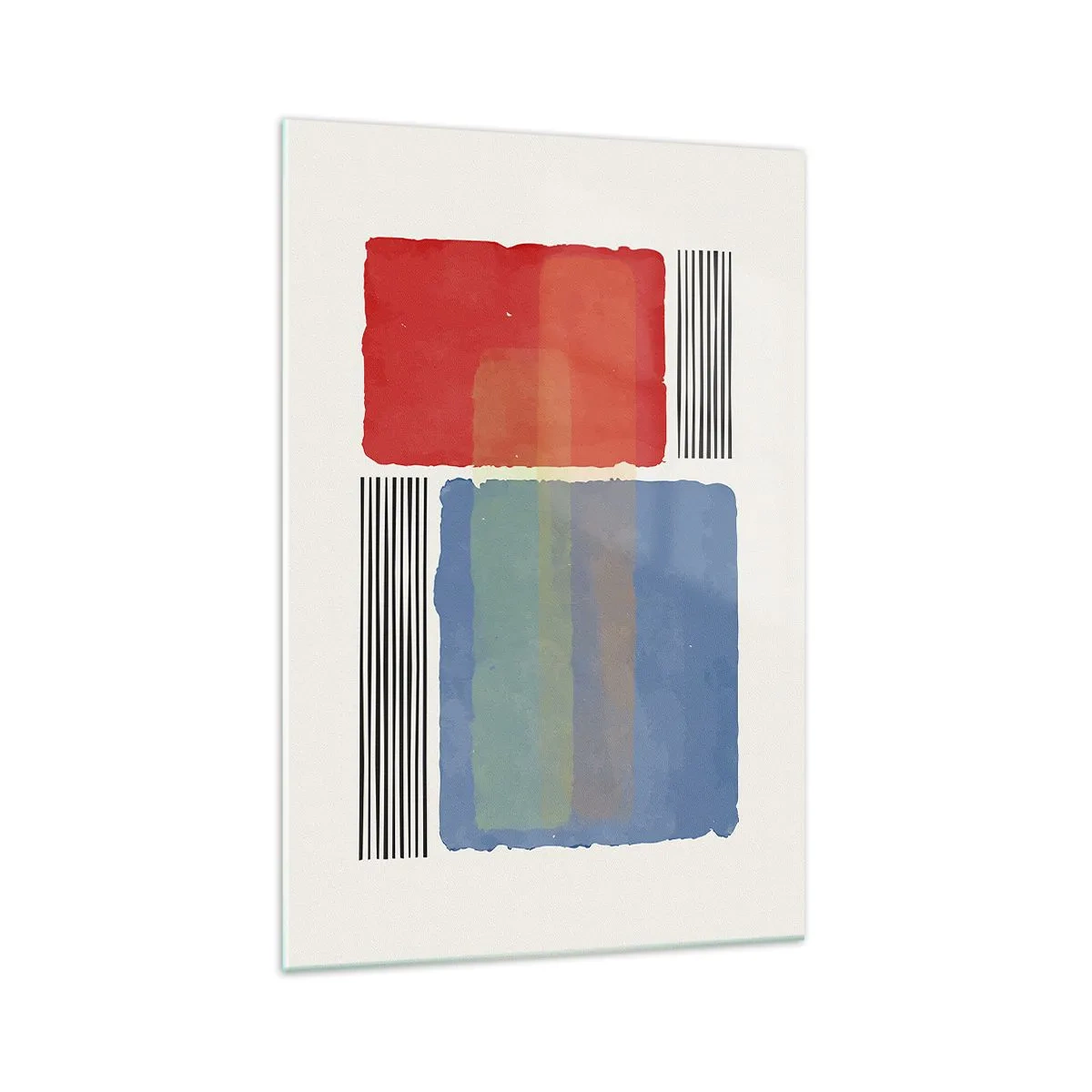 Quadro em vidro - A alma da geometria - 70x100 cm