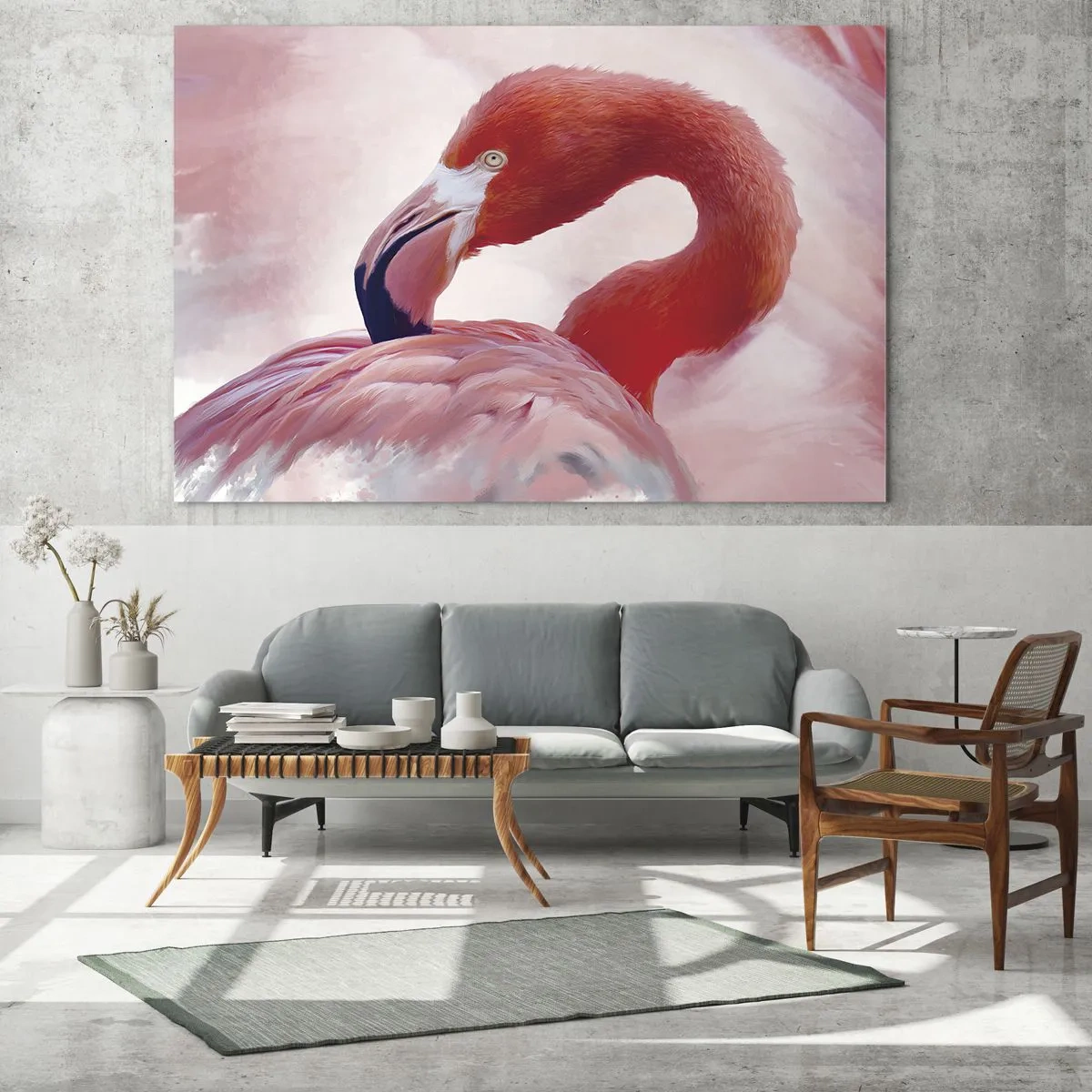 Quadro em vidro - Beleza das aves - 120x80 cm