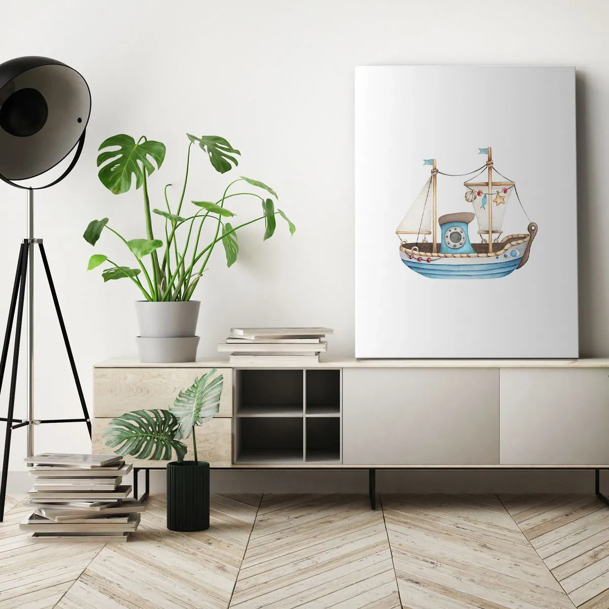 Quadro em tela - Vamos a isso! - 55x100 cm