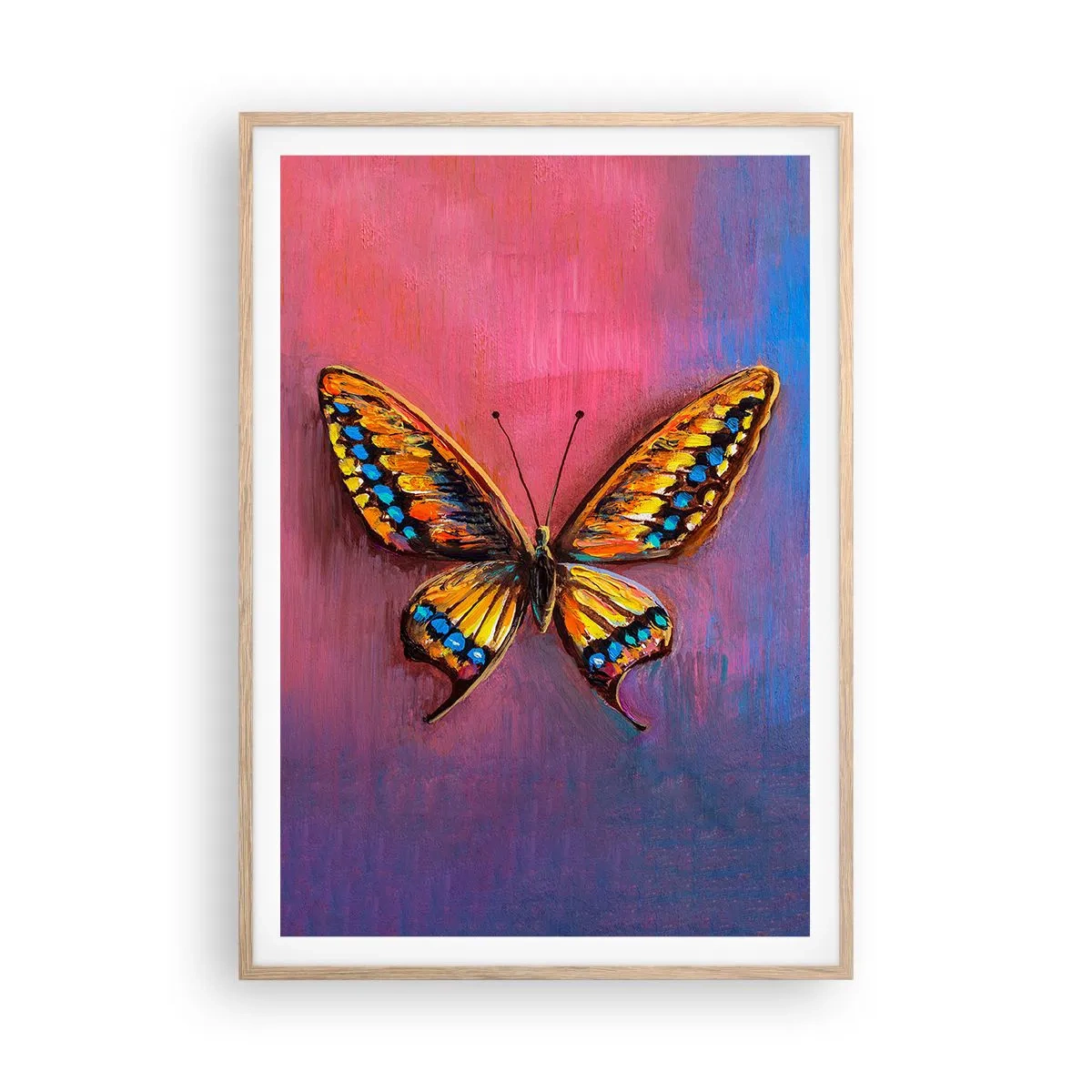 Pôster com moldura de carvalho claro - Uma joia da natureza - 70x100 cm